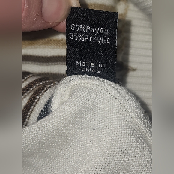 Steve Harvey Celebrity Edition Sweater Sz XL Off White Button Neck - Picture 11 of 12